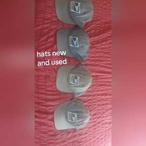 Official USPS Hat Lot 2 Brand New (1 Summer, 1 Winter), 2 Used (Both Summer)